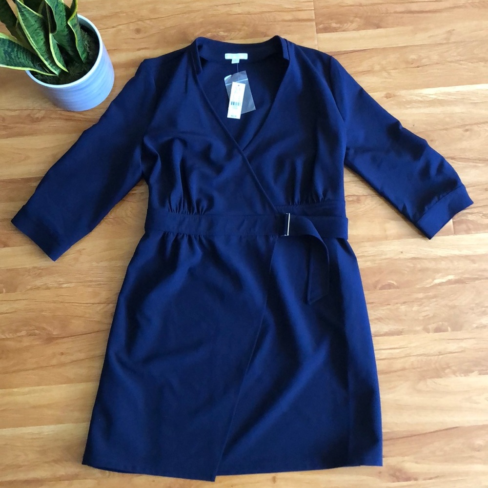 New York & Company Stretch Wrap Dress